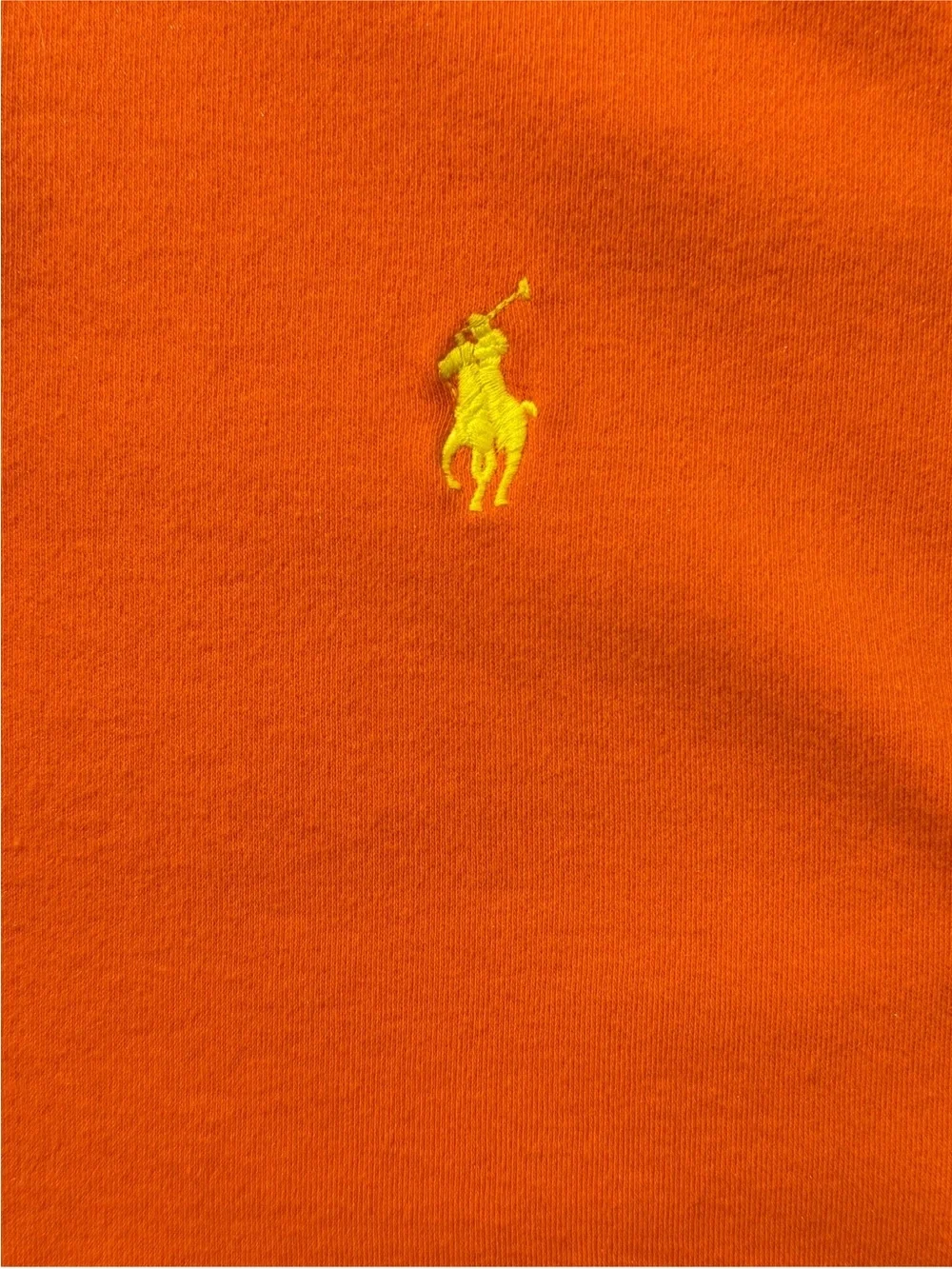 Polo Ralph Lauren Orange Yellow Pony Polo Shirt Men’s Large